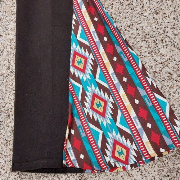 3777 Size 6 Upcycled Gloria Vanderbilt Brown New With Tags Flare Leg Jeans. - Picture 2 of 7